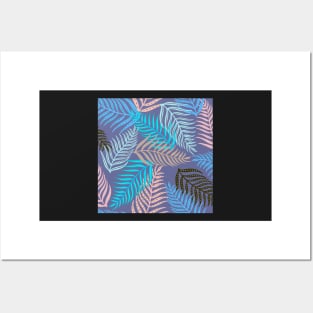 Palm leaf pattern Posters and Art